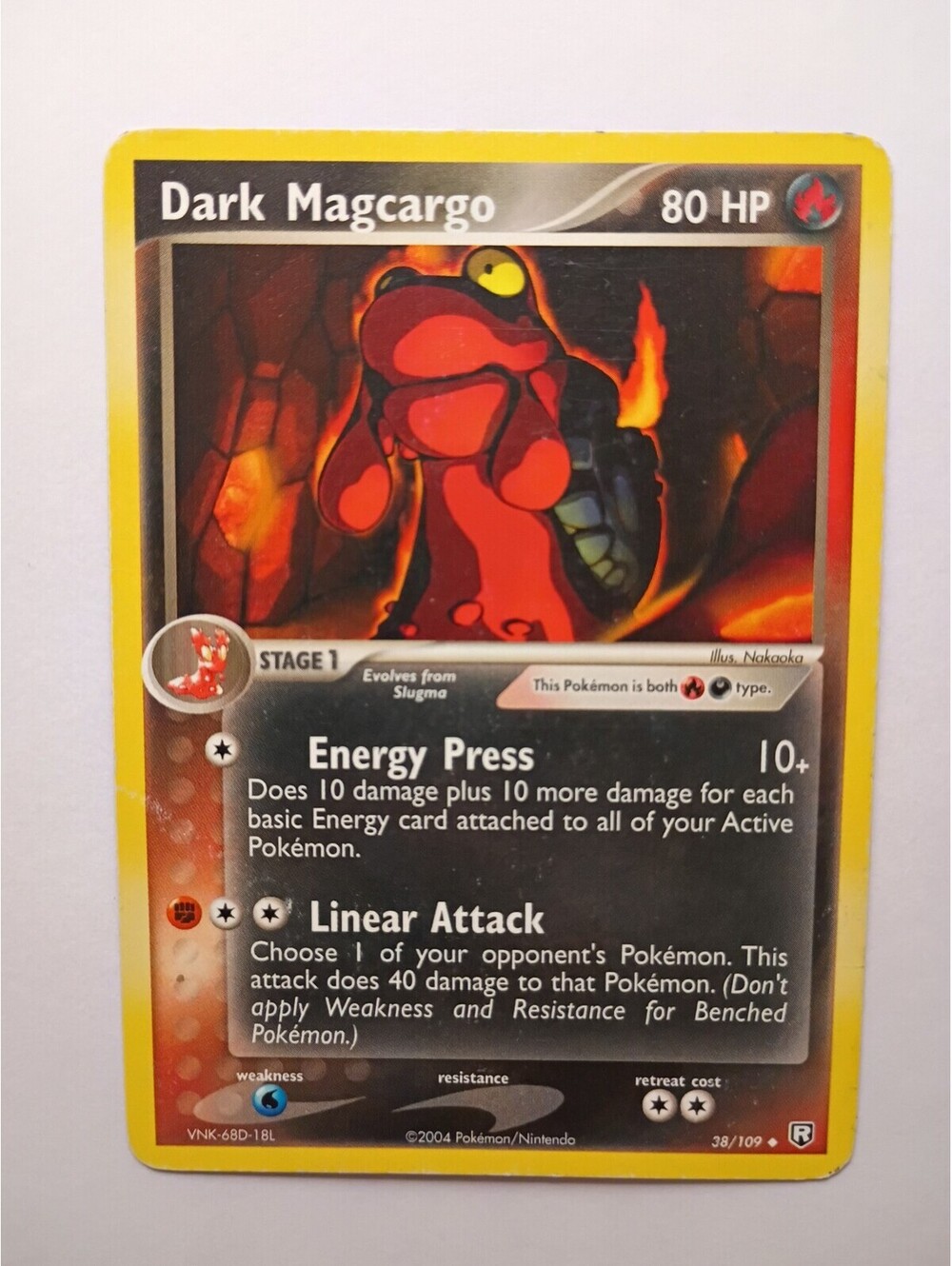 Pokemon TCG Dark magcargo non Holo 38/109 2004